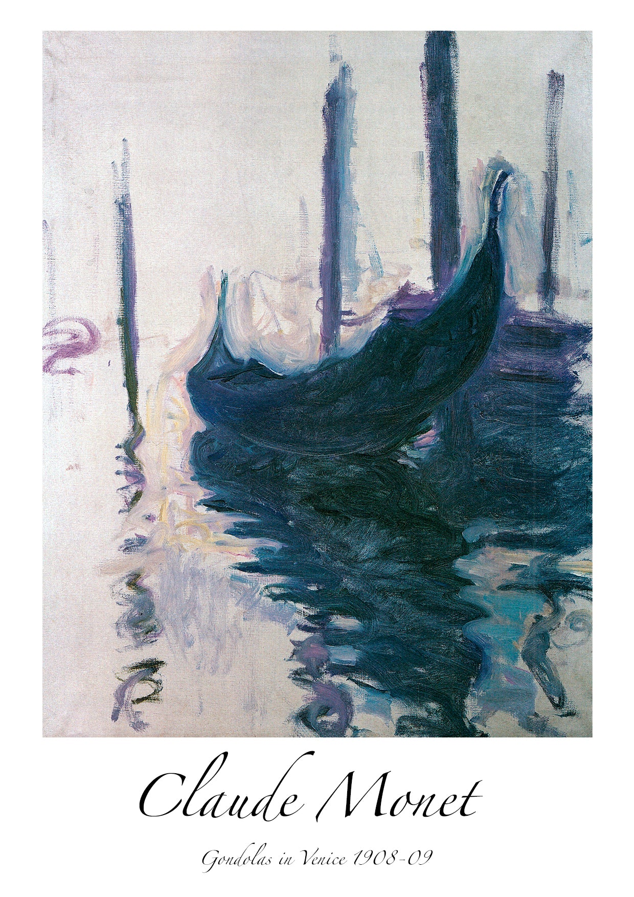 Monet - Gondolas in Venice