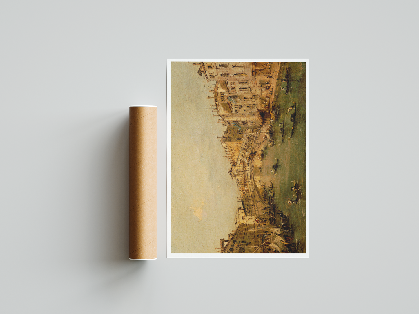 Golden Reflections: Venice by the Arch Bridge