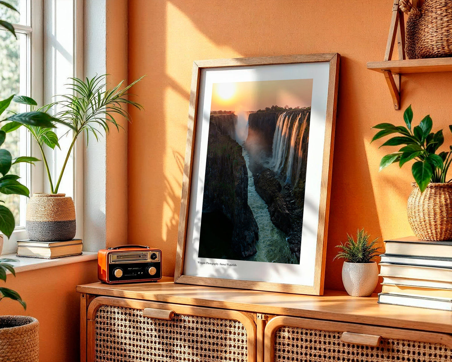 Sunset Waterfalls Photography