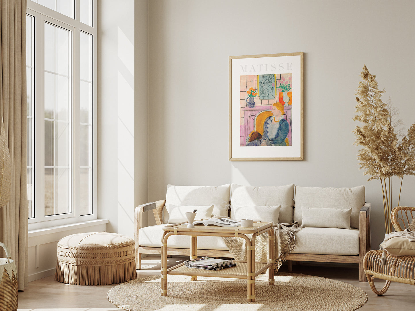 Blue Dress in an Ochre Armchair 1937