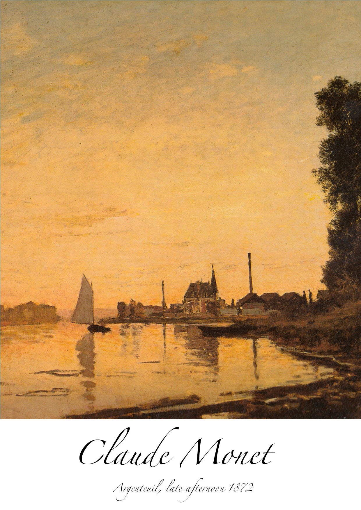 Monet - Argenteuil, late afternoon 1872