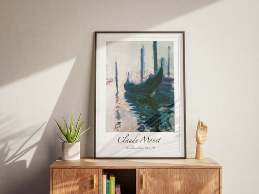 Monet - Gondolas in Venice