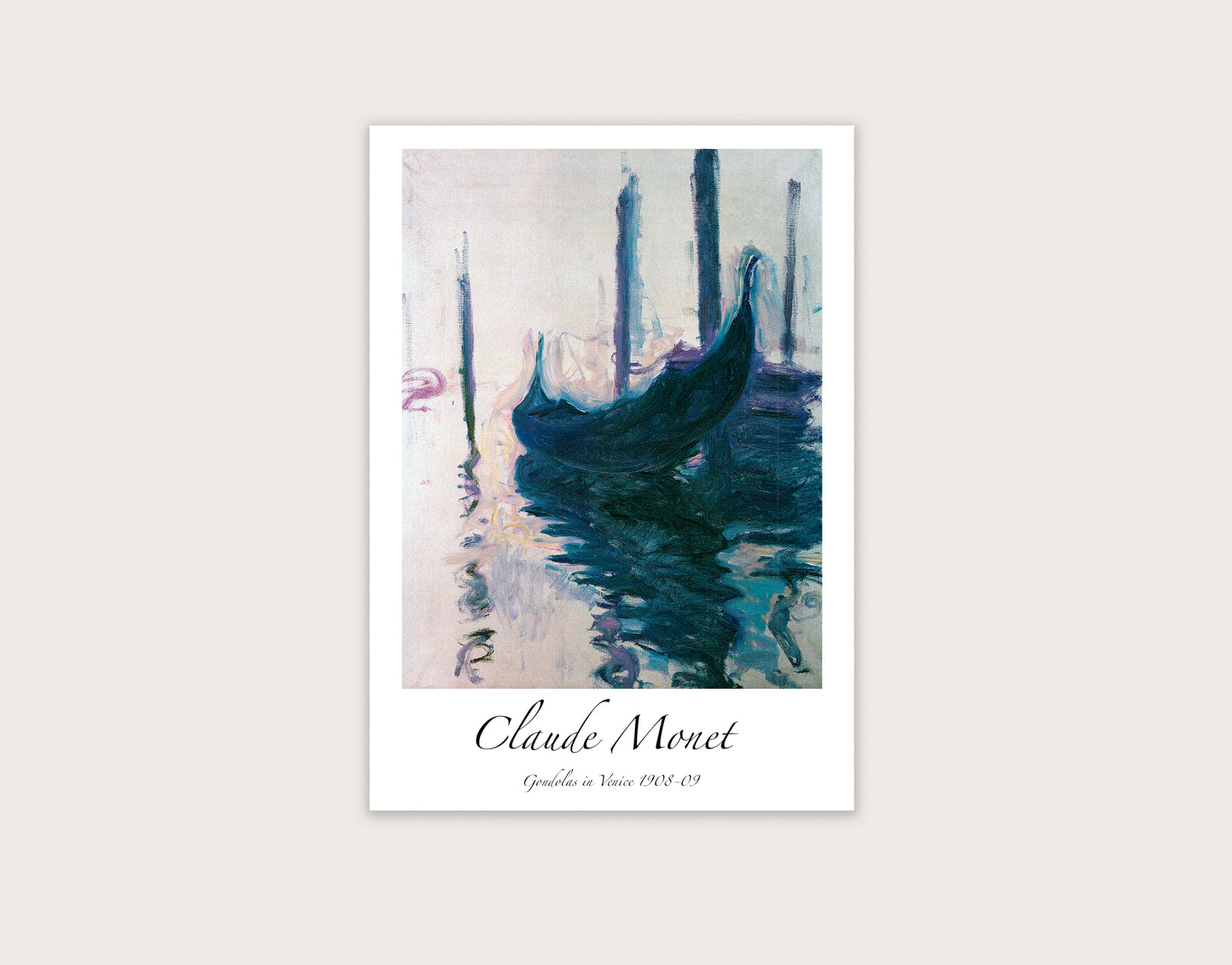 Monet - Gondolas in Venice