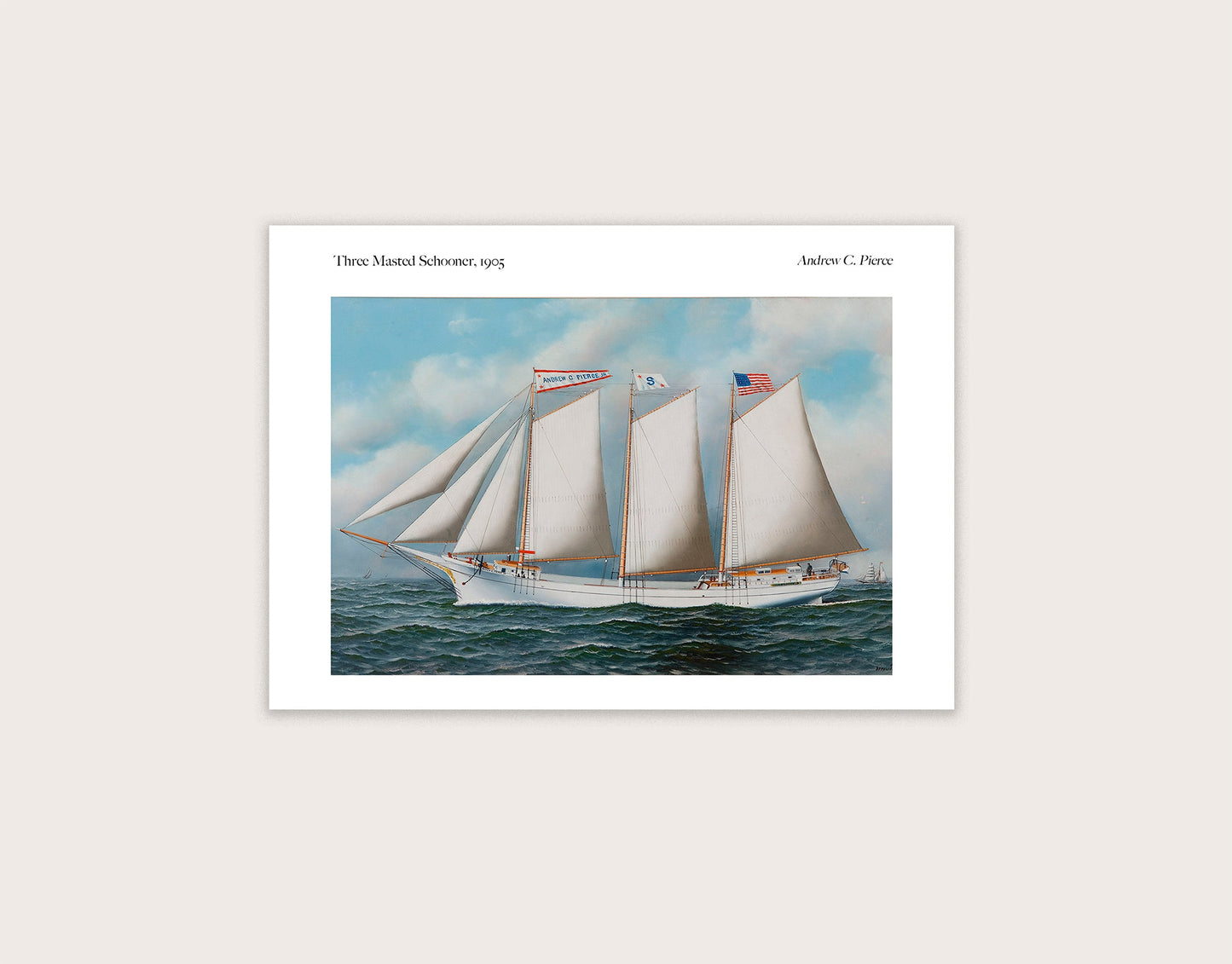 Three Masted Schooner