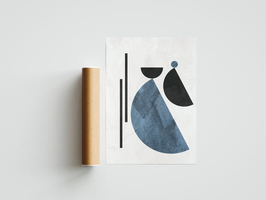 Balance of Blue and Black